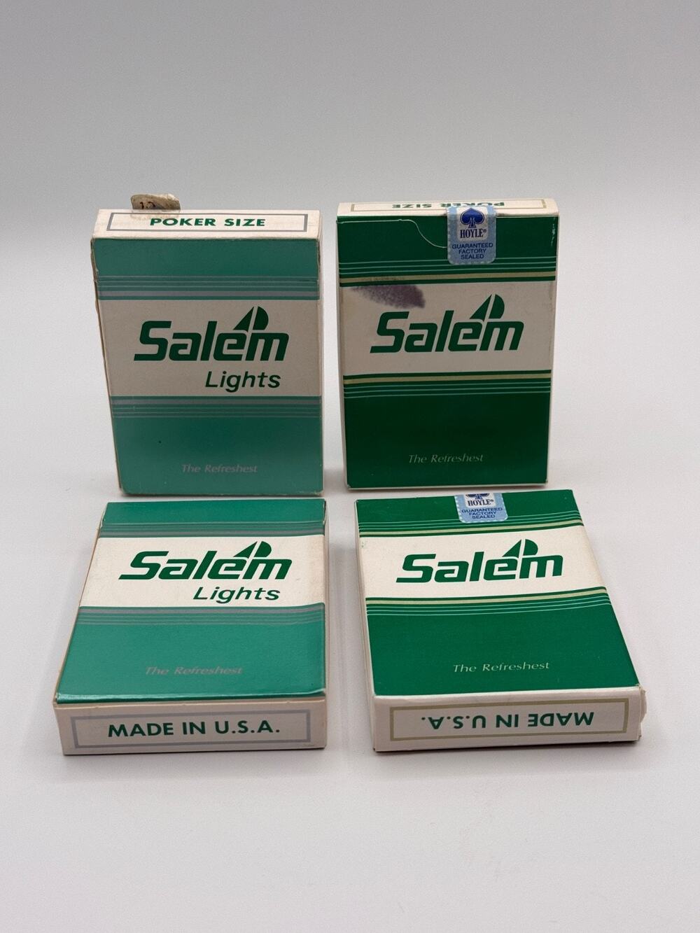 Vintage Salem Cigarette Playing Cards NOS Lot of 4 Hoyle Sealed Decks